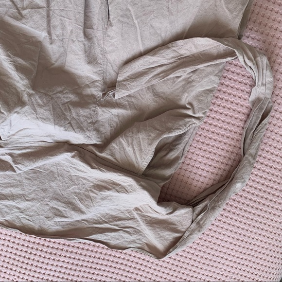 Free People Al Fresco Convertible Jumpsuit Pants Cotton Tie Strapless Small S - Picture 12 of 14